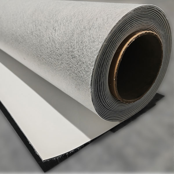 Membrana impermeabilizante de PVC reforzada con fibra de vidrio Fleeceback