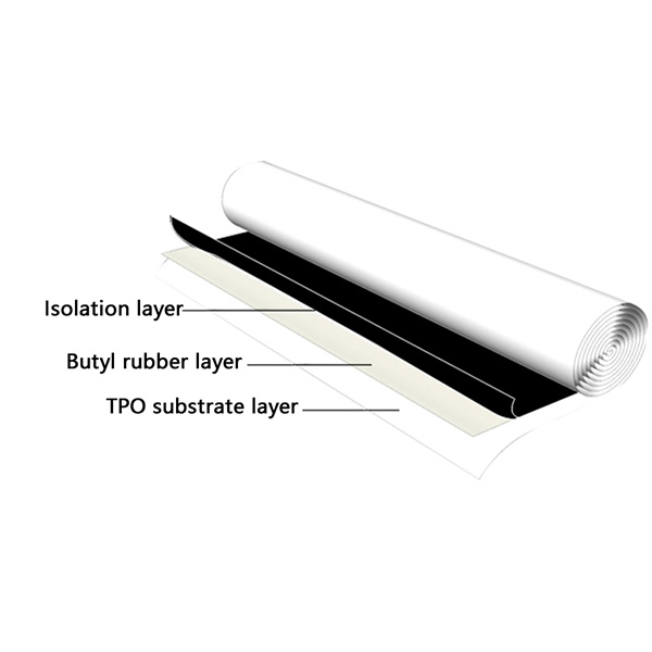 Membrana impermeabilizante de TPO autoadhesiva