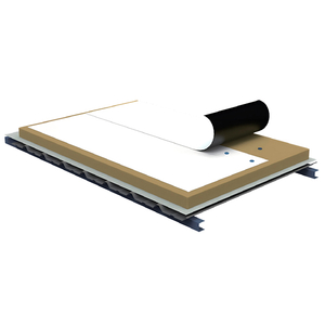 Sistema de techado de una sola capa fijado mecánicamente