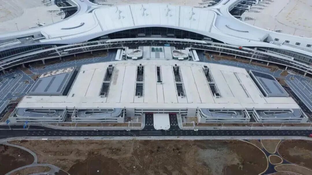 Vista a&eacute;rea del aeropuerto internacional Hohhot Shengle