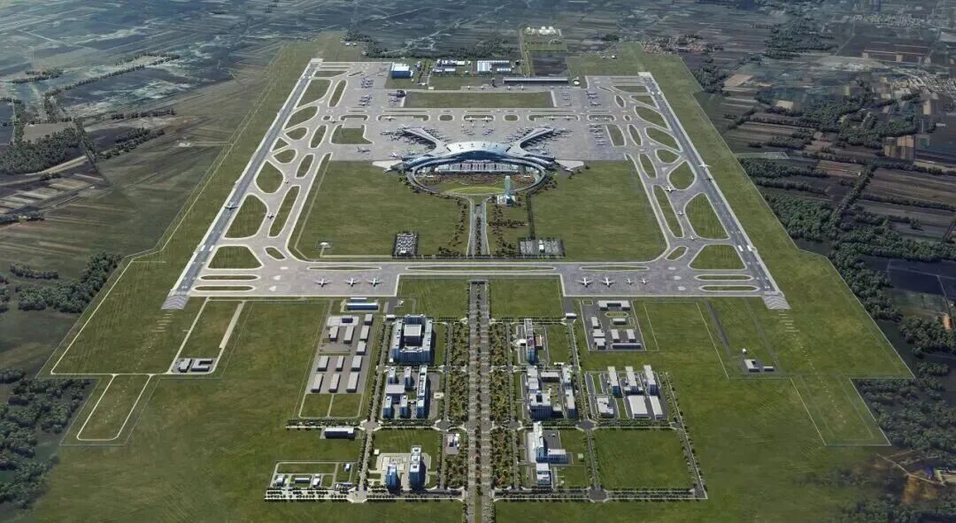 Vista a&eacute;rea del Aeropuerto Internacional Hohhot Shengle1